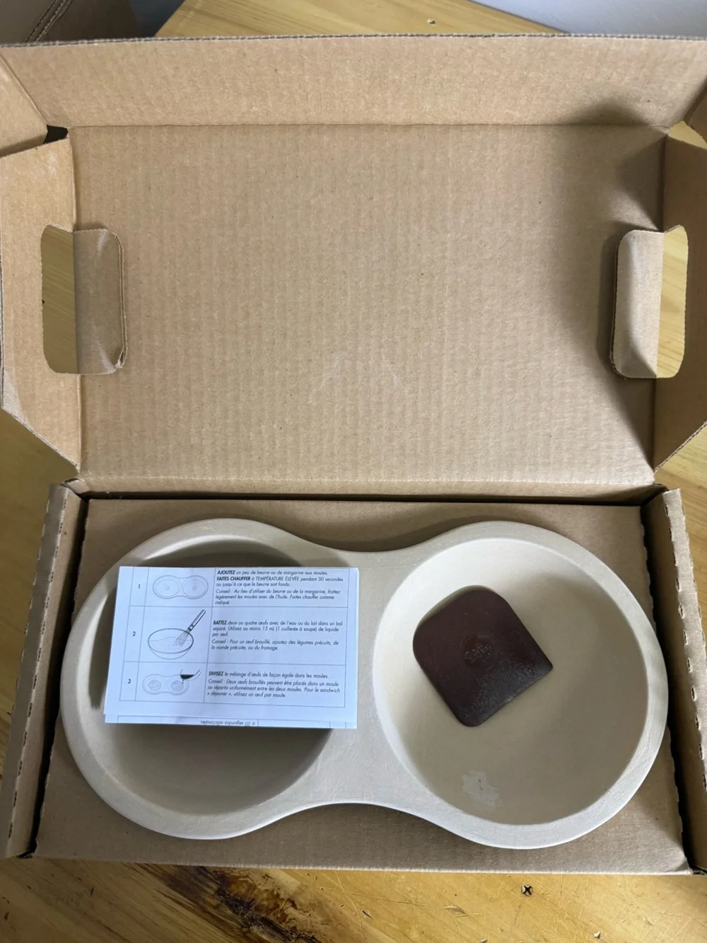 NIB The Pampered Chef Microwave Stoneware Egg Cooker‎ 1372
